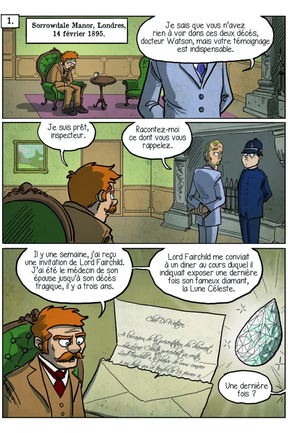 Sherlock Holmes - La BD dont vous êtes le Héros : Mystères à Sorrowdale Manor