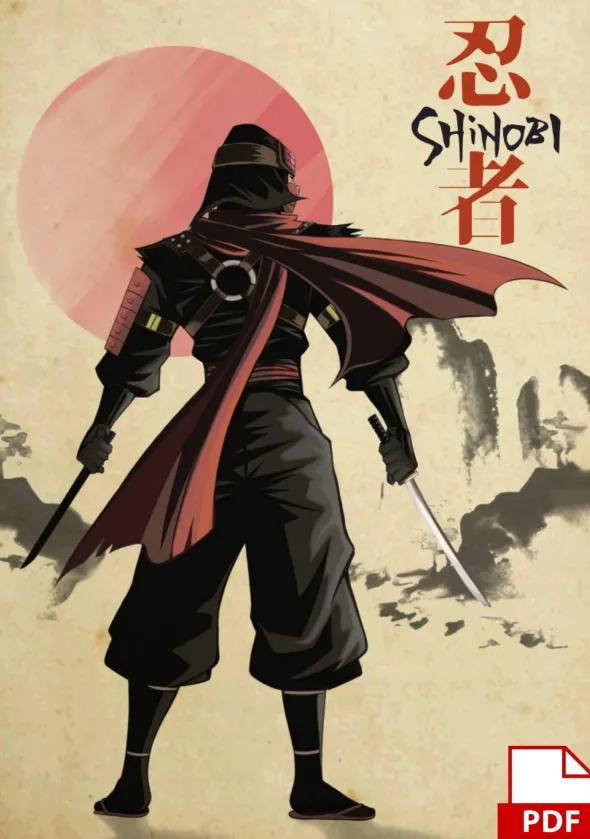 Shinobi - Extension pour Ronin - JDR Solo - PDF