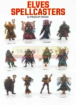 Skinny Minis - Elves Spellcasters