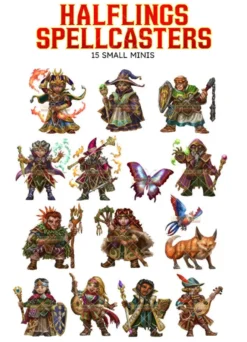 Skinny Minis - Halfling Spellcasters