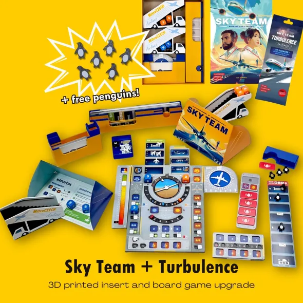 Sky Team + Turbulences – Insert 3D avec tours à dés
