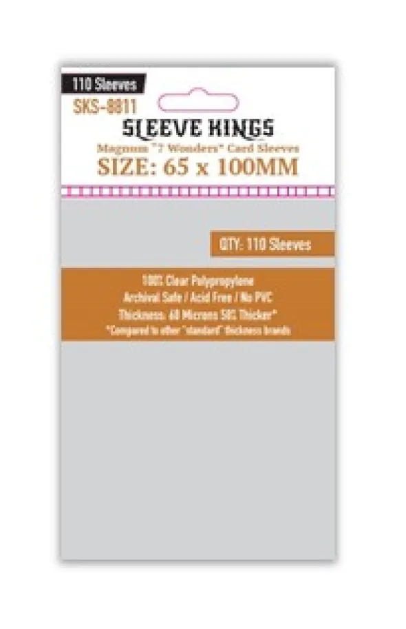 Sleeve Kings - Magnum 7 Wonders Card - 65x100mm - 110p