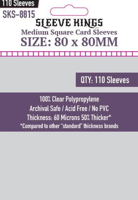 Sleeve Kings - Medium Square Card - 80x80mm - 110p