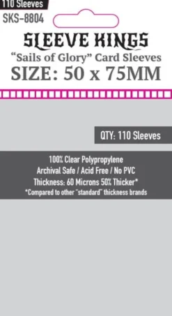 Sleeve Kings - Sails of Glory Card Sleeves - 50x75mm - 110p