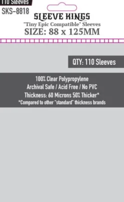 Sleeve Kings - Tiny Epic Compatible - 88x125mm - 110p