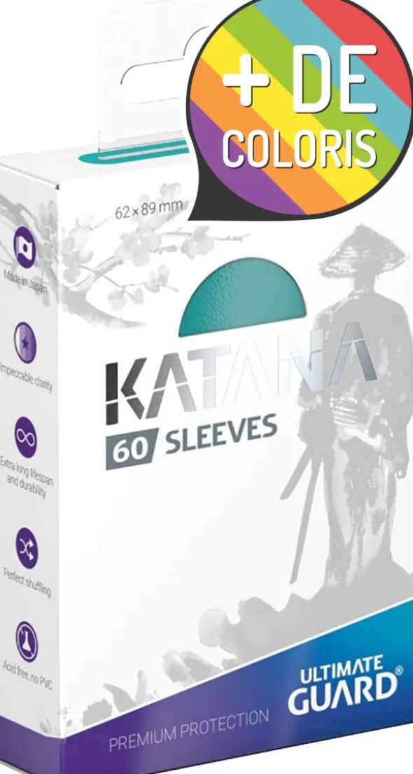 60 Sleeves Katana Format Japonais