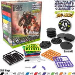 Socles Blood Bowl 40mm avec Anneaux de Compétence