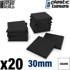 Socles Carrés 30mm en Plastique