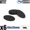 Socles Plastiques Ovale 60x35mm AOS