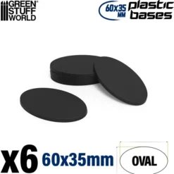 Socles Plastiques Ovale 60x35mm AOS