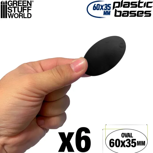 Socles Plastiques Ovale 60x35mm AOS