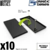 Socles Rectangulaires 30x60mm en Plastique