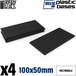 Socles Rectangulaires 100x50mm en Plastique