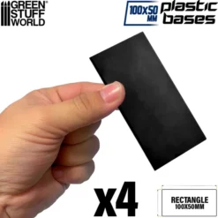 Socles Rectangulaires 100x50mm en Plastique