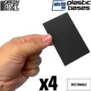 Socles Rectangulaires 100x60mm en Plastique
