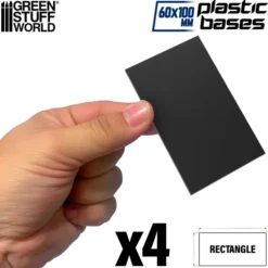 Socles Rectangulaires 100x60mm en Plastique
