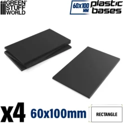 Socles Rectangulaires 100x60mm en Plastique