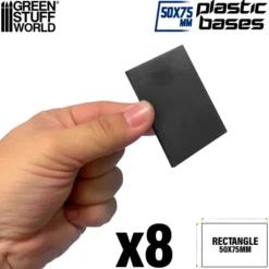 Socles Rectangulaires 50x75mm en Plastique