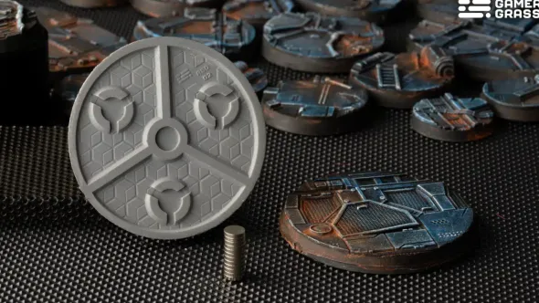 Spaceship Corridor Bases, Round 50mm (x3)