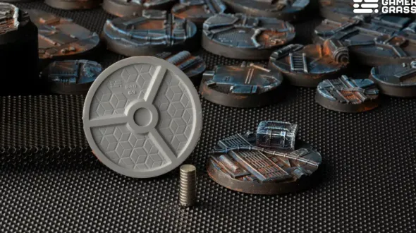 Spaceship Corridor Bases, Round 40mm (x5)
