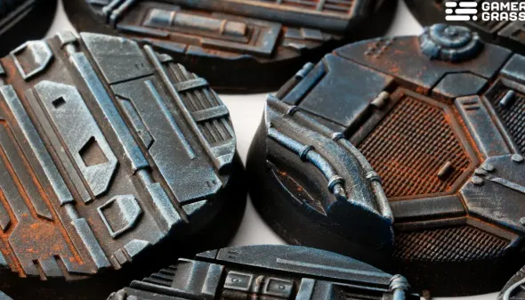 Spaceship Corridor Bases, Round 40mm (x5)