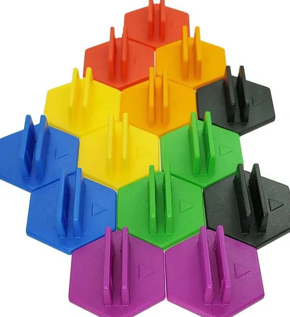 Standees hexagonaux