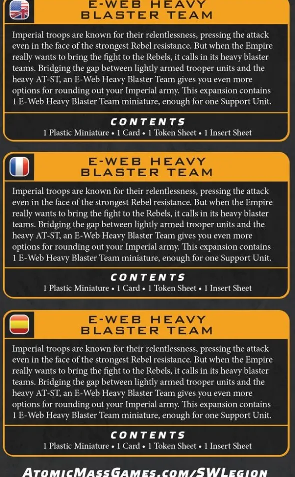 Star Wars Legion: E-Web Heavy Blaster Team