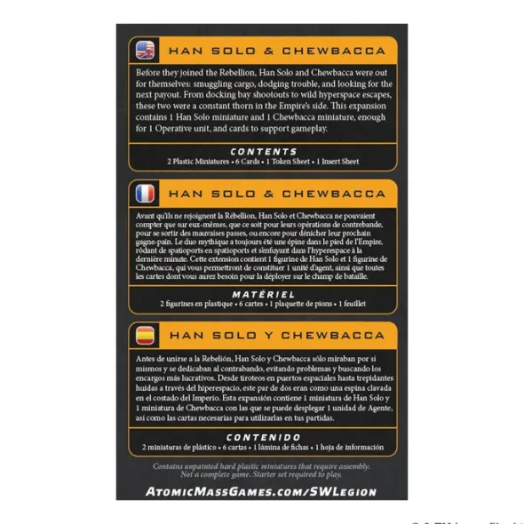 Star Wars: Legion - Scoundrel Han & Chewie