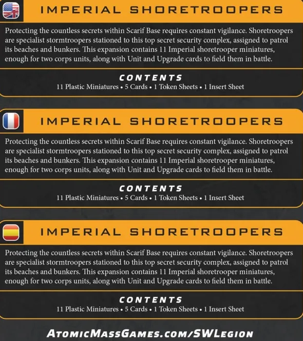 Star Wars : Légion - Imperial Shoretroopers