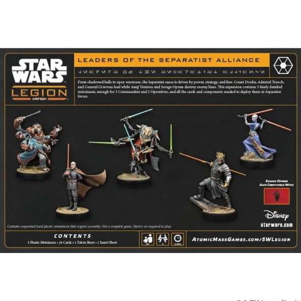 Star Wars : Légion - Leaders of the Separatist Alliance