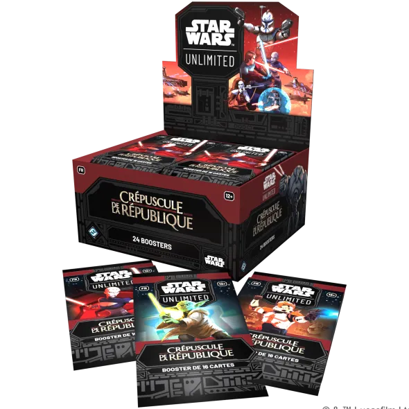 Star Wars Unlimited : Crépuscule de la République - Boite de 24 Boosters