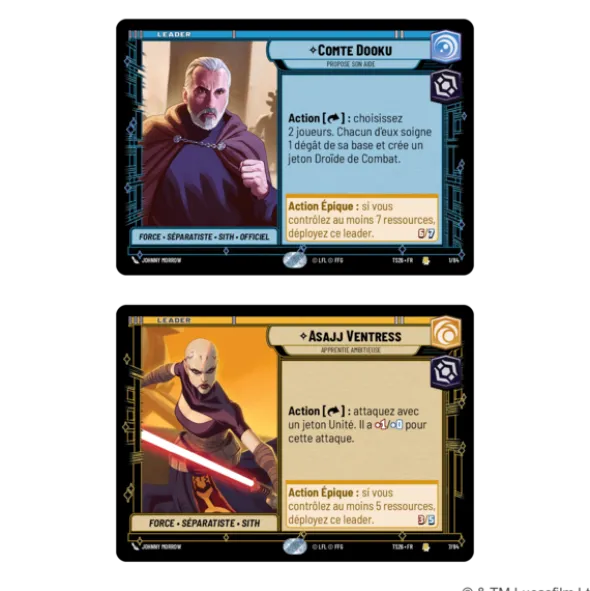 Star Wars Unlimited : Twin Suns - Deck Maître et Apprentie