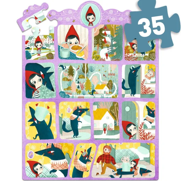 Story Puzzle - Le Petit Chaperon Rouge - 35 Pièces