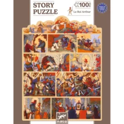 Story puzzle - Le Roi Arthur - 100 Pièces