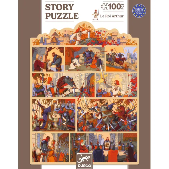 Story puzzle - Le Roi Arthur - 100 Pièces