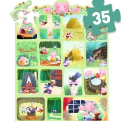 Story Puzzle - Les Trois Petits Cochons - 35 Pièces