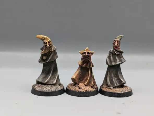 Sun Rot Lunar Celebrants: Metal NPC Miniatures, Set of Three