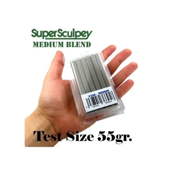 Super Sculpey Medium Blend 55 gr. - Taille d'essai
