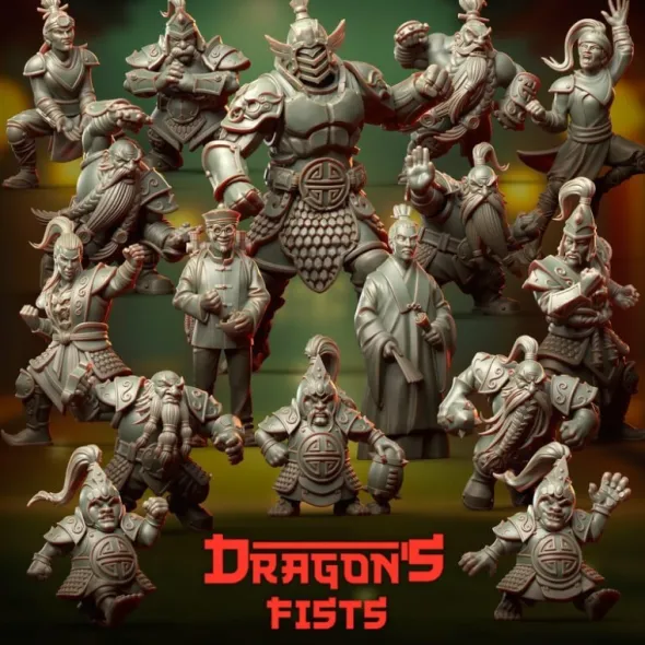 Support pour Noblesse Impériale Humaine - Dragon's Fists