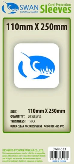 Swan Panasia - Card Sleeves Premium - 110x250mm - 20p