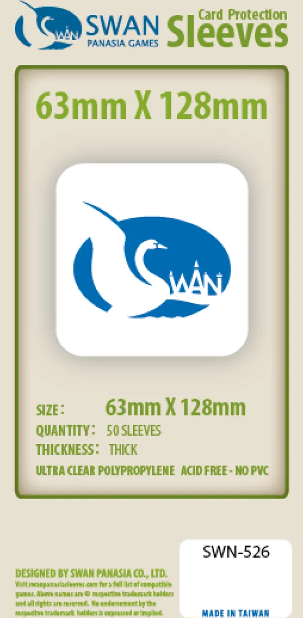 Swan Panasia - Card Sleeves Premium - 63x128mm - 50p