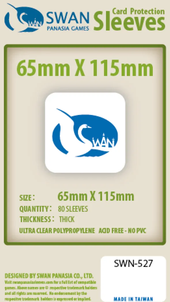 Swan Panasia - Card Sleeves Premium - 65x115mm - 80p