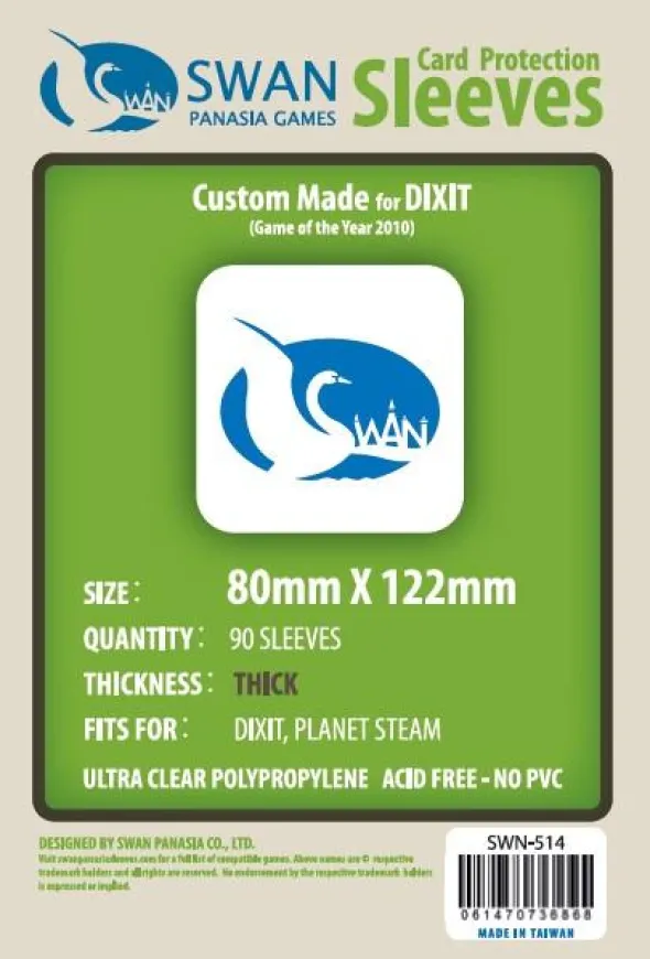 Swan Panasia - Card Sleeves Premium - 80x122mm - 90p
