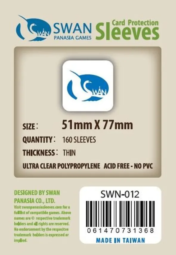 Swan Panasia - Card Sleeves Standard - 51x77mm - 160p