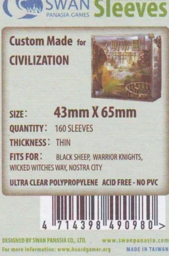 Swan Panasia - Card Sleeves Standard - 43x65mm - 160p