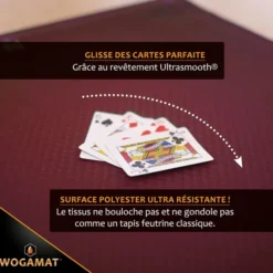 Tapis Cartes Prestige Rouge 60x60 cm