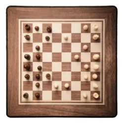 Tapis d'Echecs de 40 cm et ses Pions