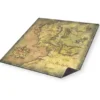 Tapis de Jeu Neoprene LOTR - 60x60 cm - Plan de la Terre du Milieu