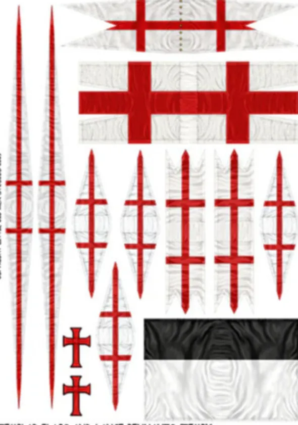 Templar Flag and Lance Pennants
