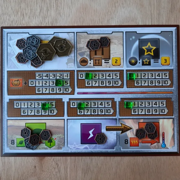 Terraforming Mars - Ensemble de pièces en métal compatibles